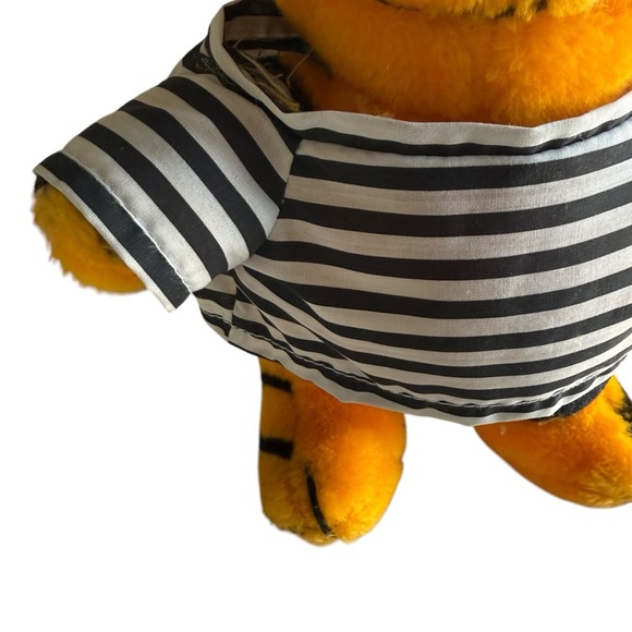 Heathcliff Plush Ace Novelty 1988 Mcnaught Syndicate Korea 10” Jailer Railroad - Picture 3 of 11